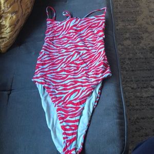 Victoria's Secret Red and White One Piece Swimsuit